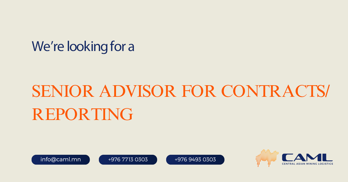 We are hiring a Senior Advisor for Contracts & Reporting