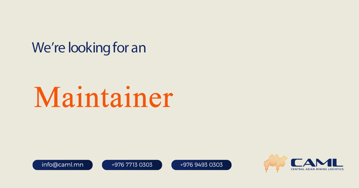 We are hiring a Maintainer