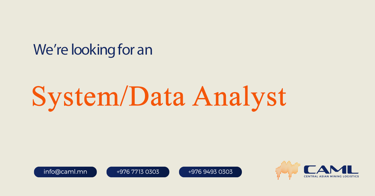 We are hiring a System/Data Analyst