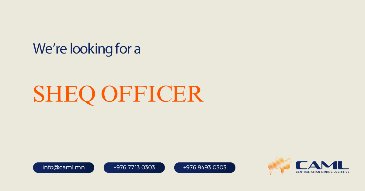 We are hiring a SHEQ Officer /Safety, Health, Environment and Quality/