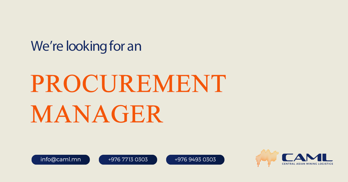 We are hiring a Procurement Manager