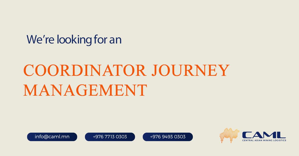 We are hiring a Coordinator Journey Management