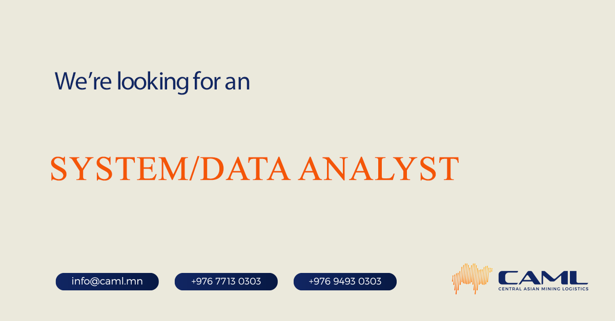 We are hiring a System/Data Analyst