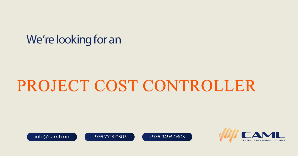 We are hiring a Project Cost Contoller