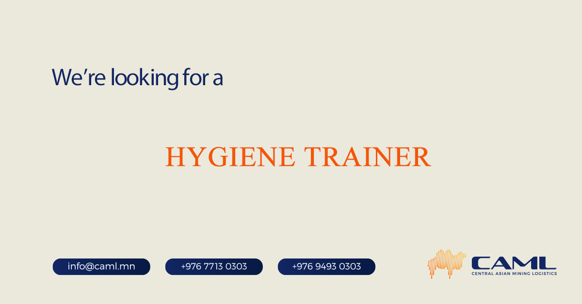 We are hiring a Trainer Health and Hygiene