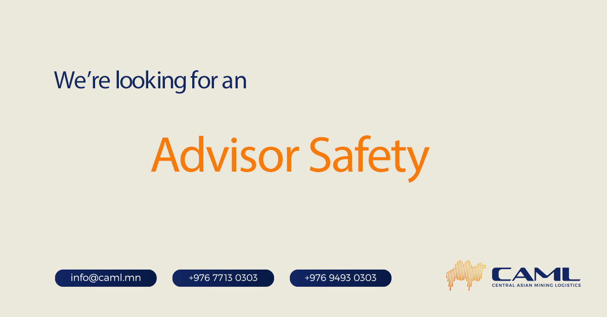 We are hiring an Advisor Safety