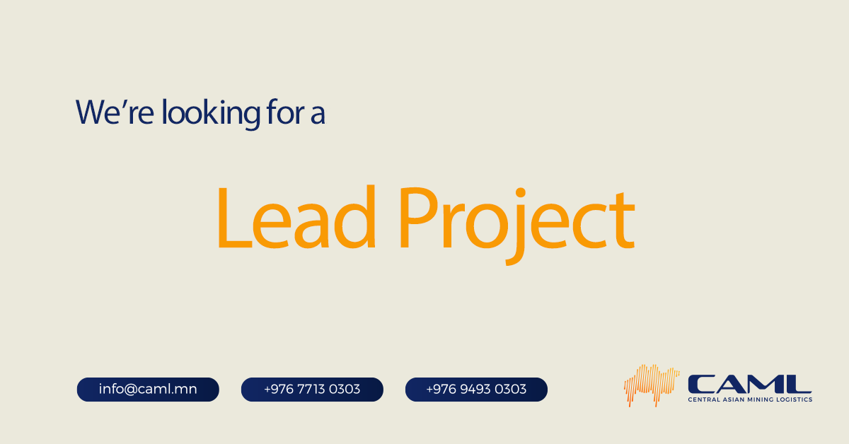 We are hiring a Lead Project