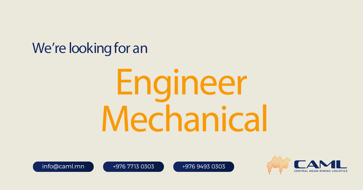 We are hiring an Engineer Mechanical