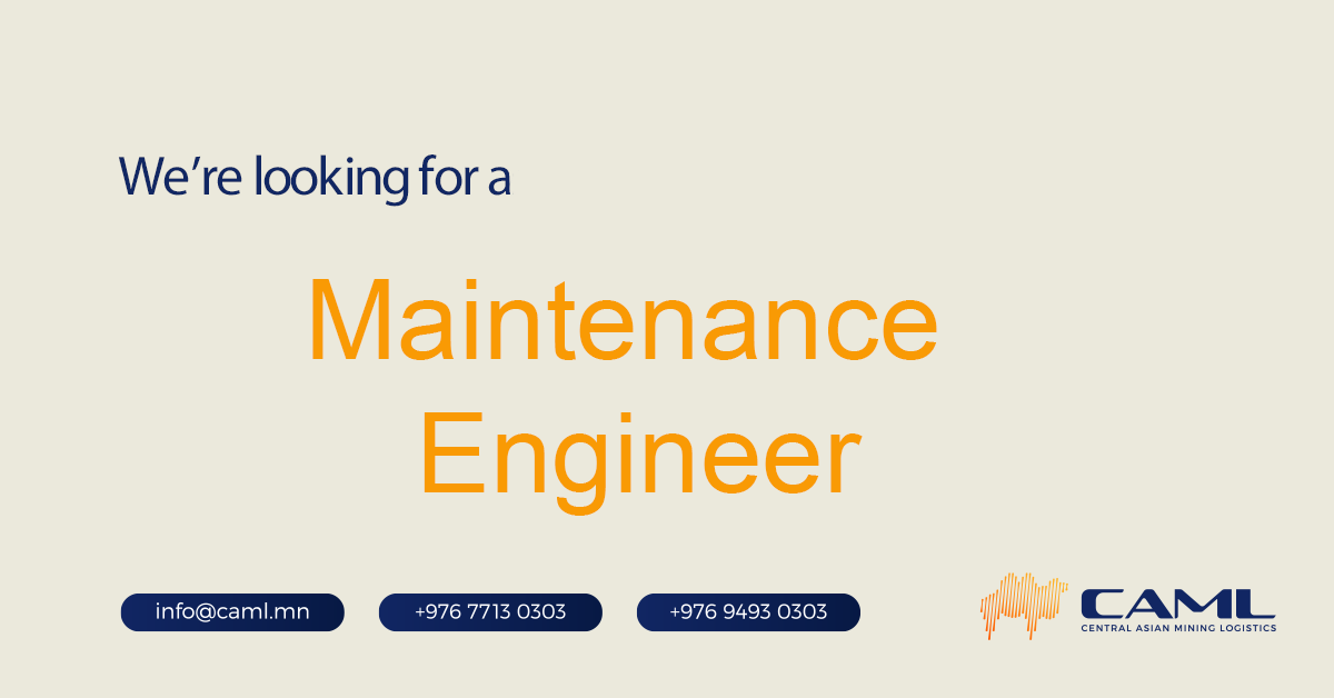 We are hiring a Maintenance Engineer