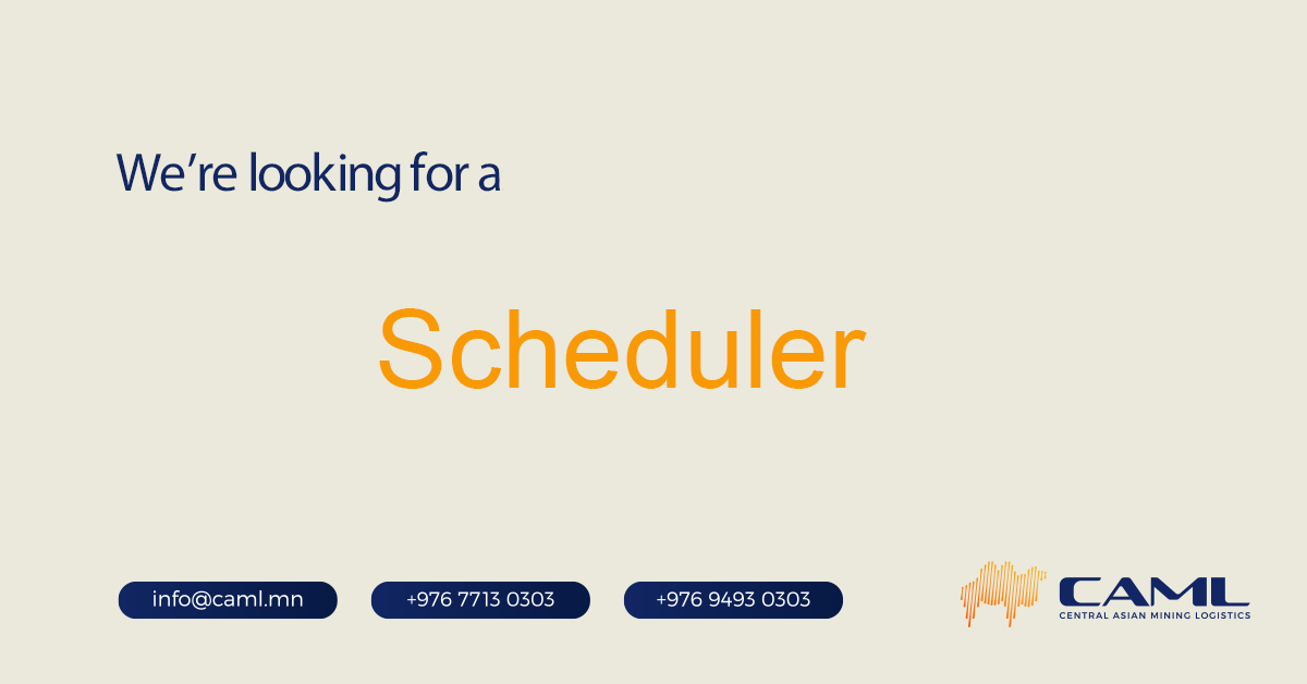 We are hiring a Scheduler