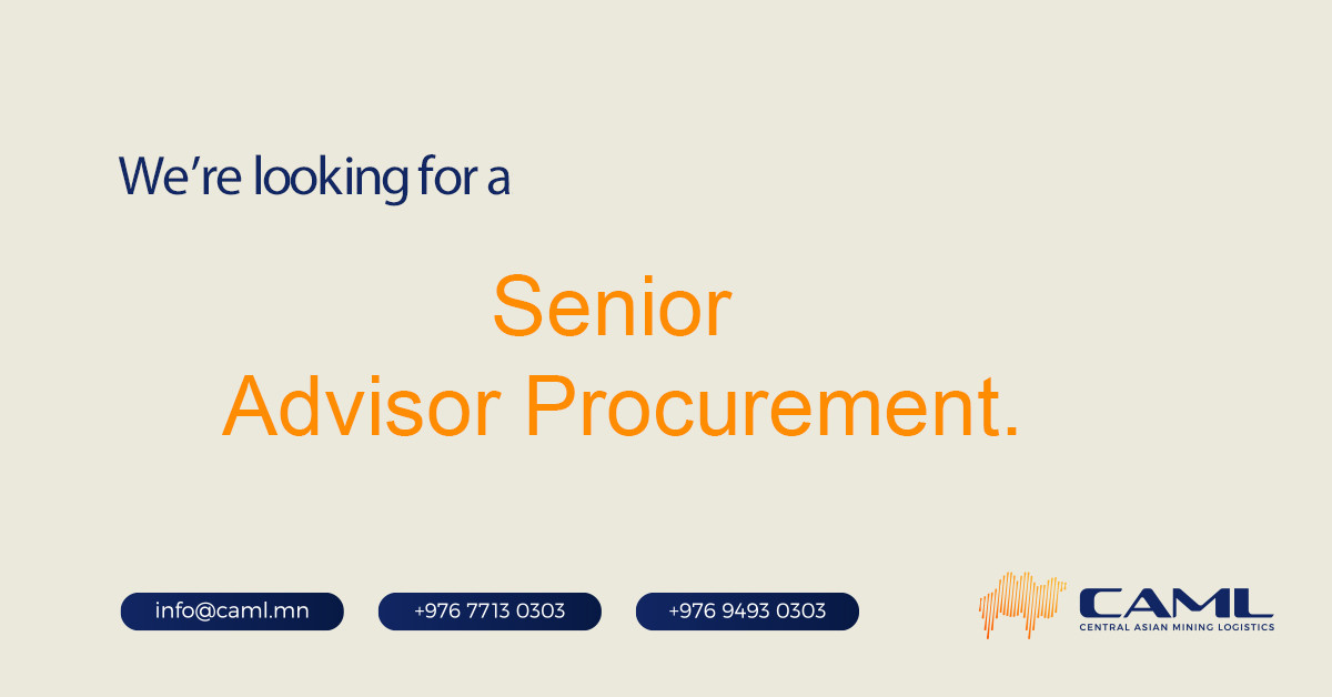 We are hiring an Senior Advisor Procurement