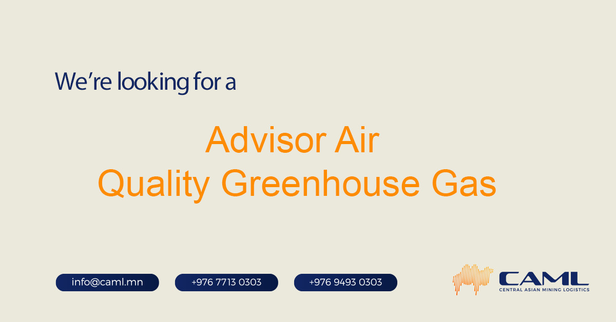 We are hiring an Advisor Air Quality Greenhouse Gas