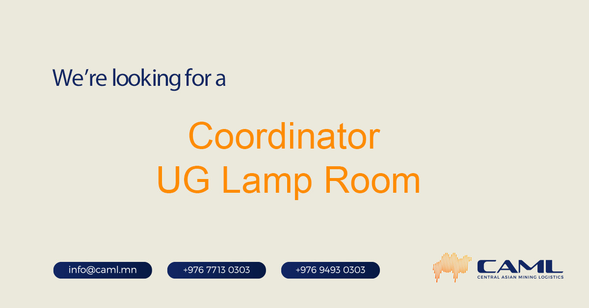 We are hiring a Coordinator UG Lamp Room