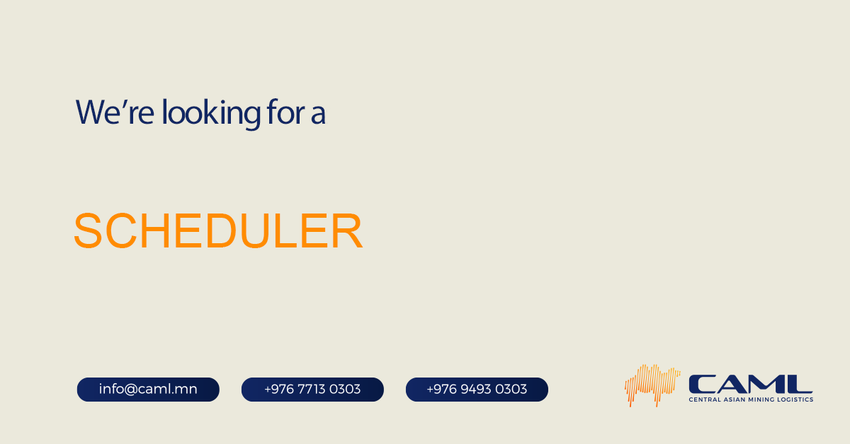 We are hiring a Scheduler