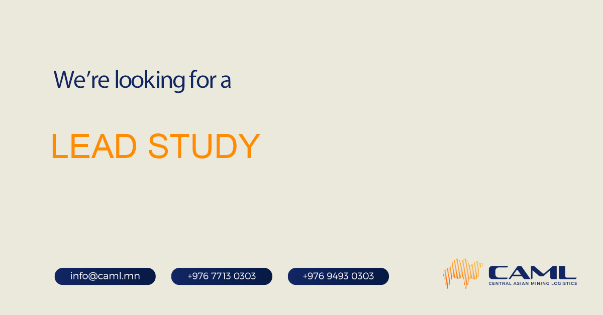 We are hiring a Lead Study